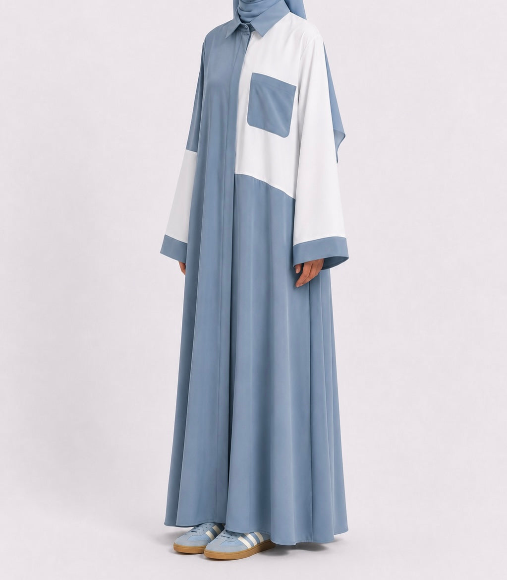 Bleu jean / bleu ciel